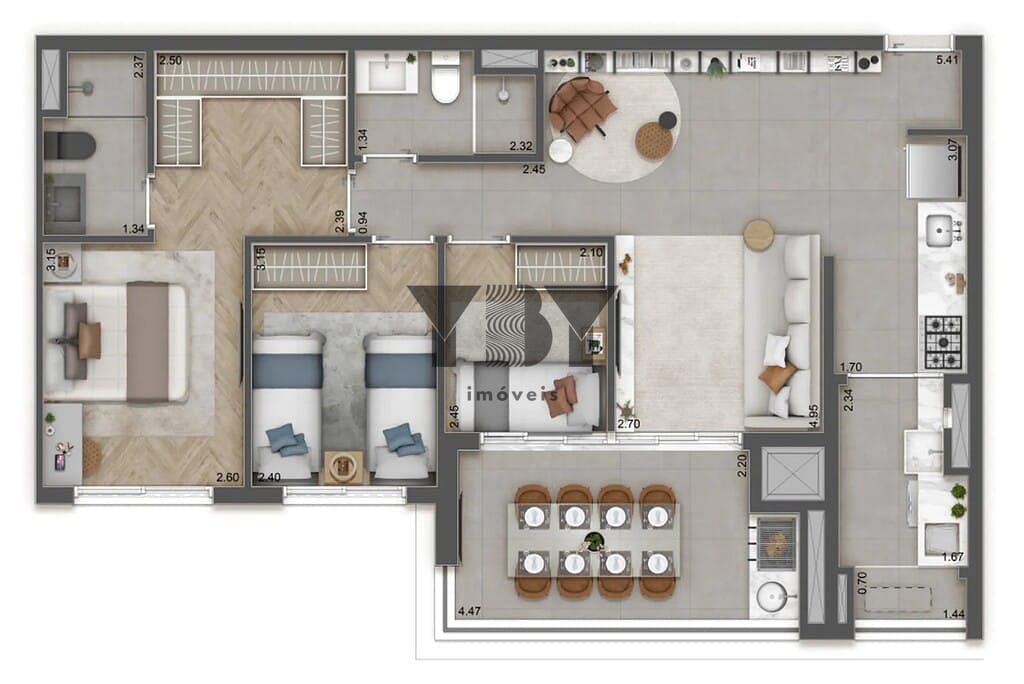 Apartamento, 3 quartos, 119 m² - Foto 44