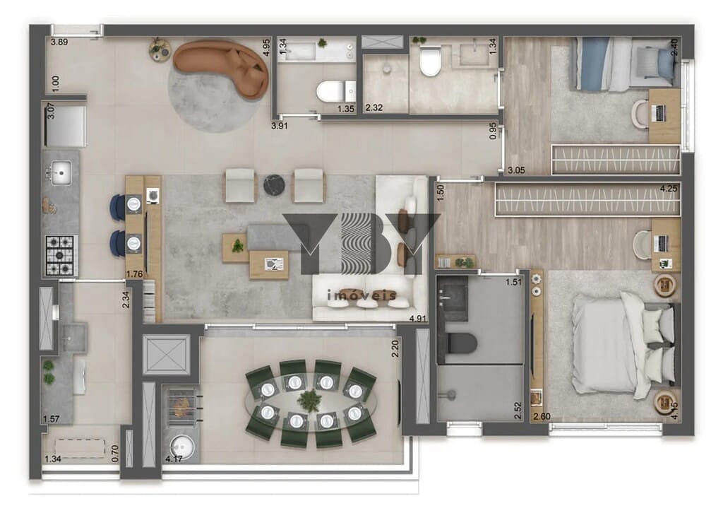 Apartamento, 3 quartos, 138 m² - Foto 41