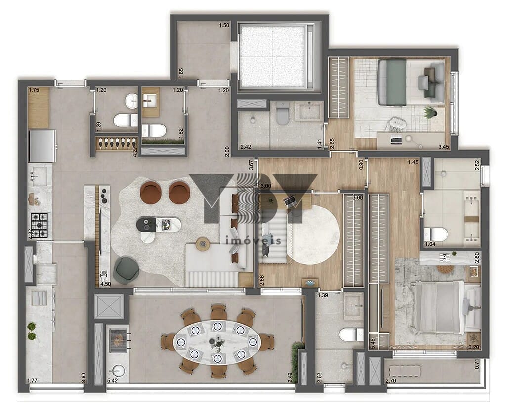 Apartamento, 3 quartos, 138 m² - Foto 48