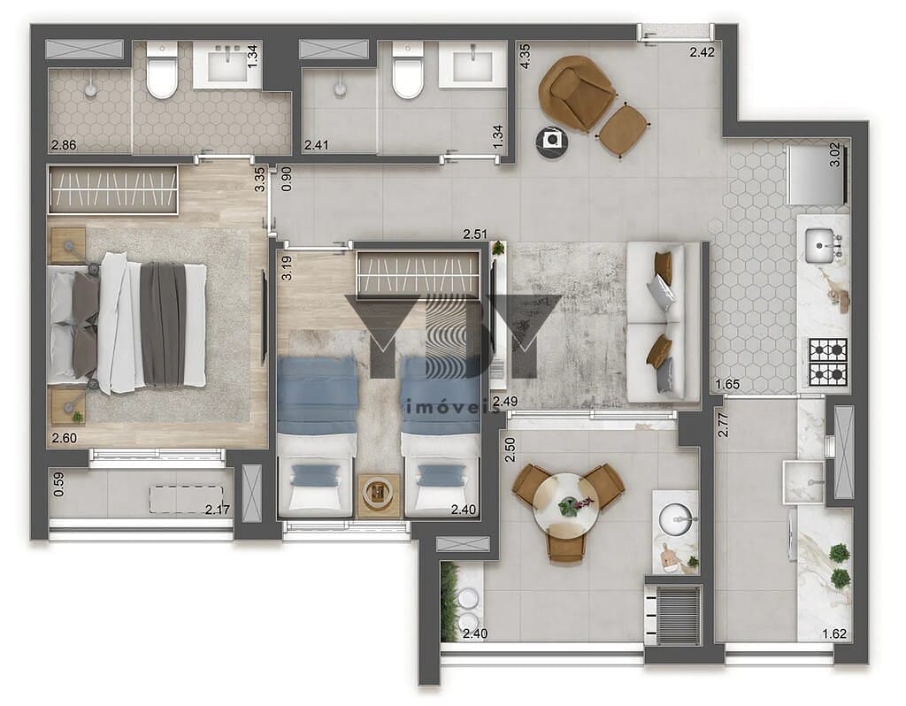 Apartamento, 3 quartos, 112 m² - Foto 39