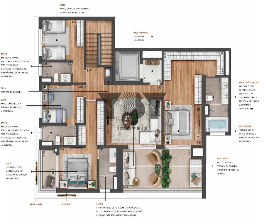 Apartamento, 3 quartos, 169 m² - Foto 33
