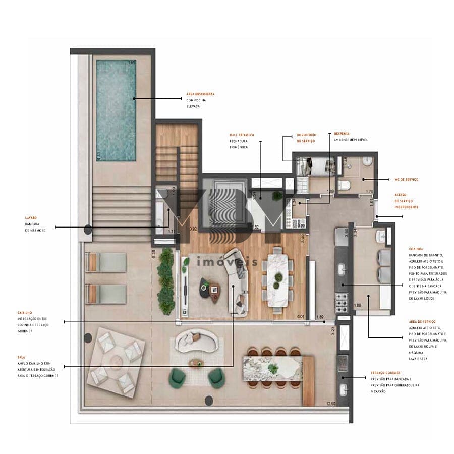 Apartamento, 3 quartos, 169 m² - Foto 34