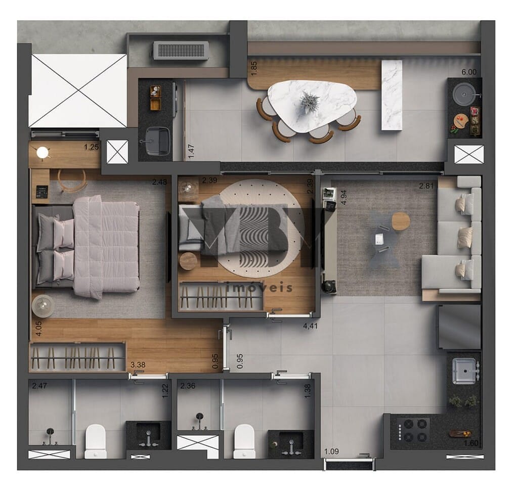 Apartamento, 2 quartos, 59 m² - Foto 32