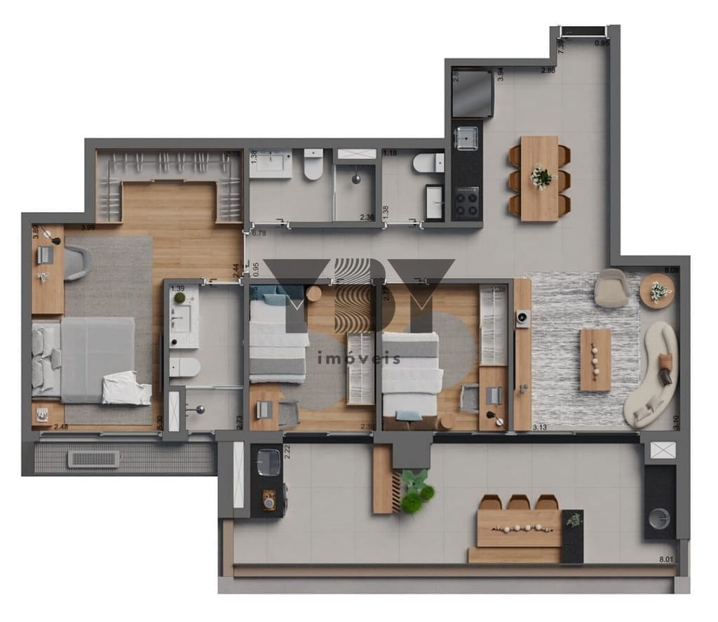 Apartamento, 2 quartos, 78 m² - Foto 38