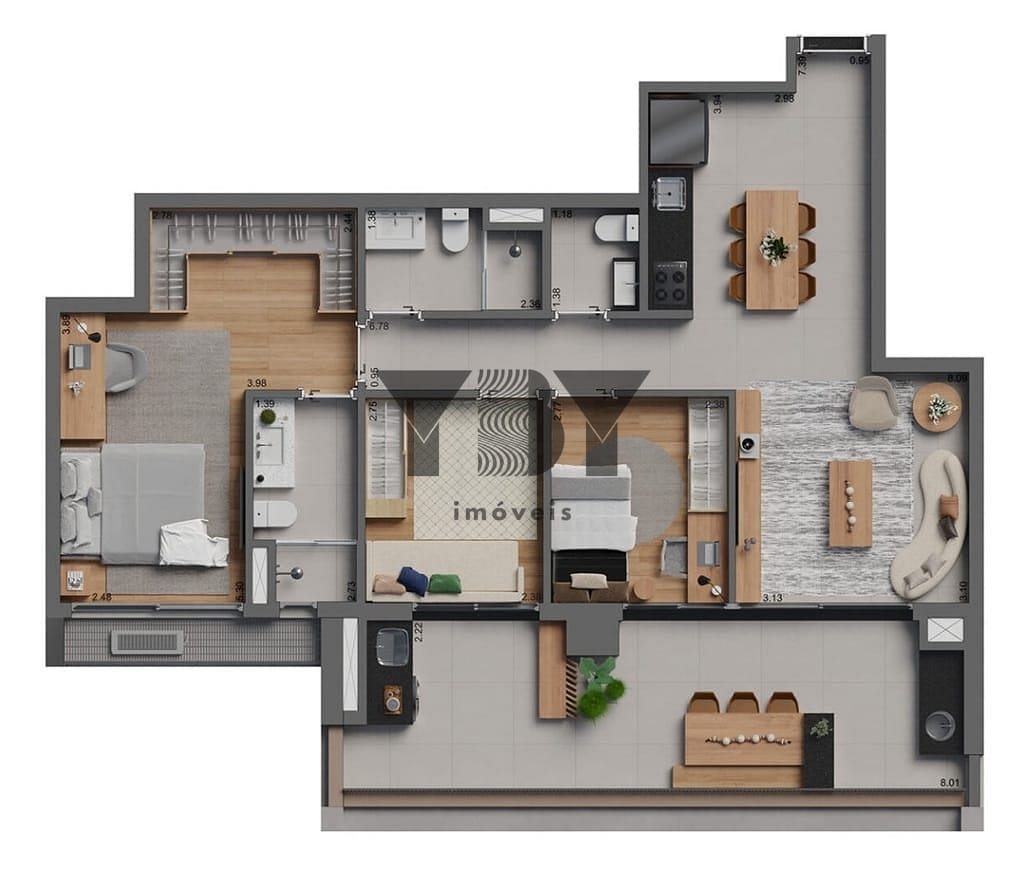 Apartamento, 2 quartos, 78 m² - Foto 39