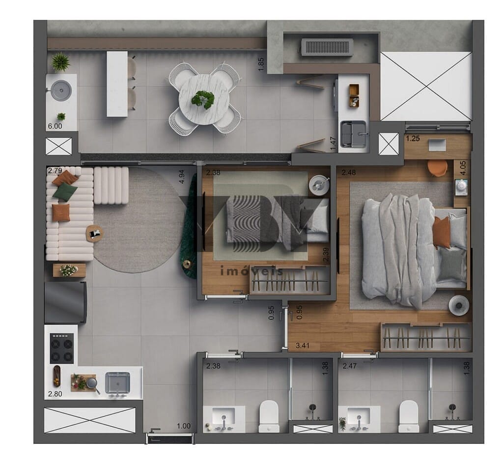 Apartamento, 2 quartos, 79 m² - Foto 33