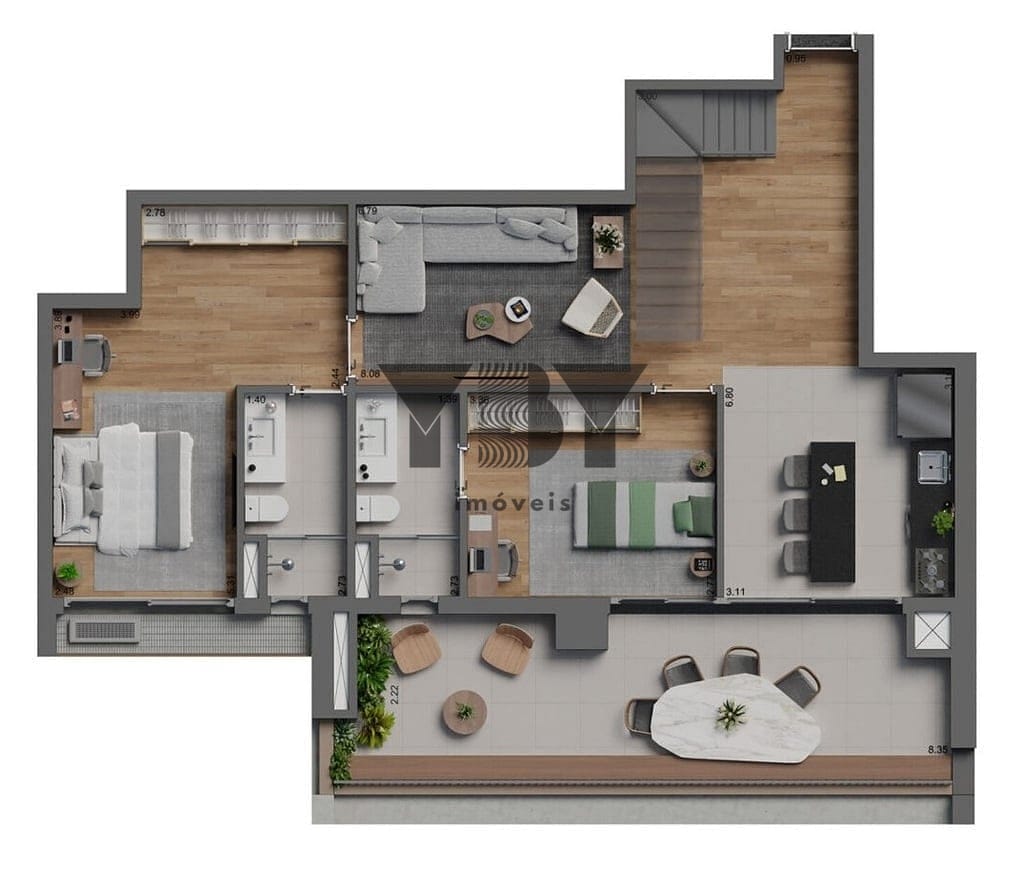 Cobertura à venda com 3 quartos, 201m² - Foto 42