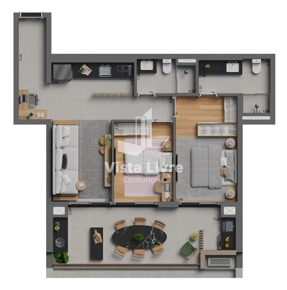 Cobertura, 3 quartos, 201 m² - Foto 34