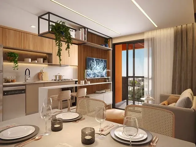Apartamento 2 quartos e 2 banheiros, à venda, no bairro Cidade Industrial em Curitiba