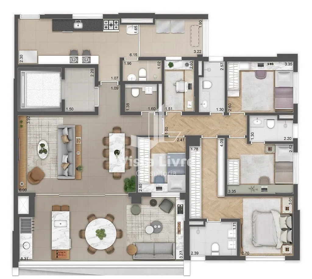 Apartamento, 4 quartos, 165 m² - Foto 24