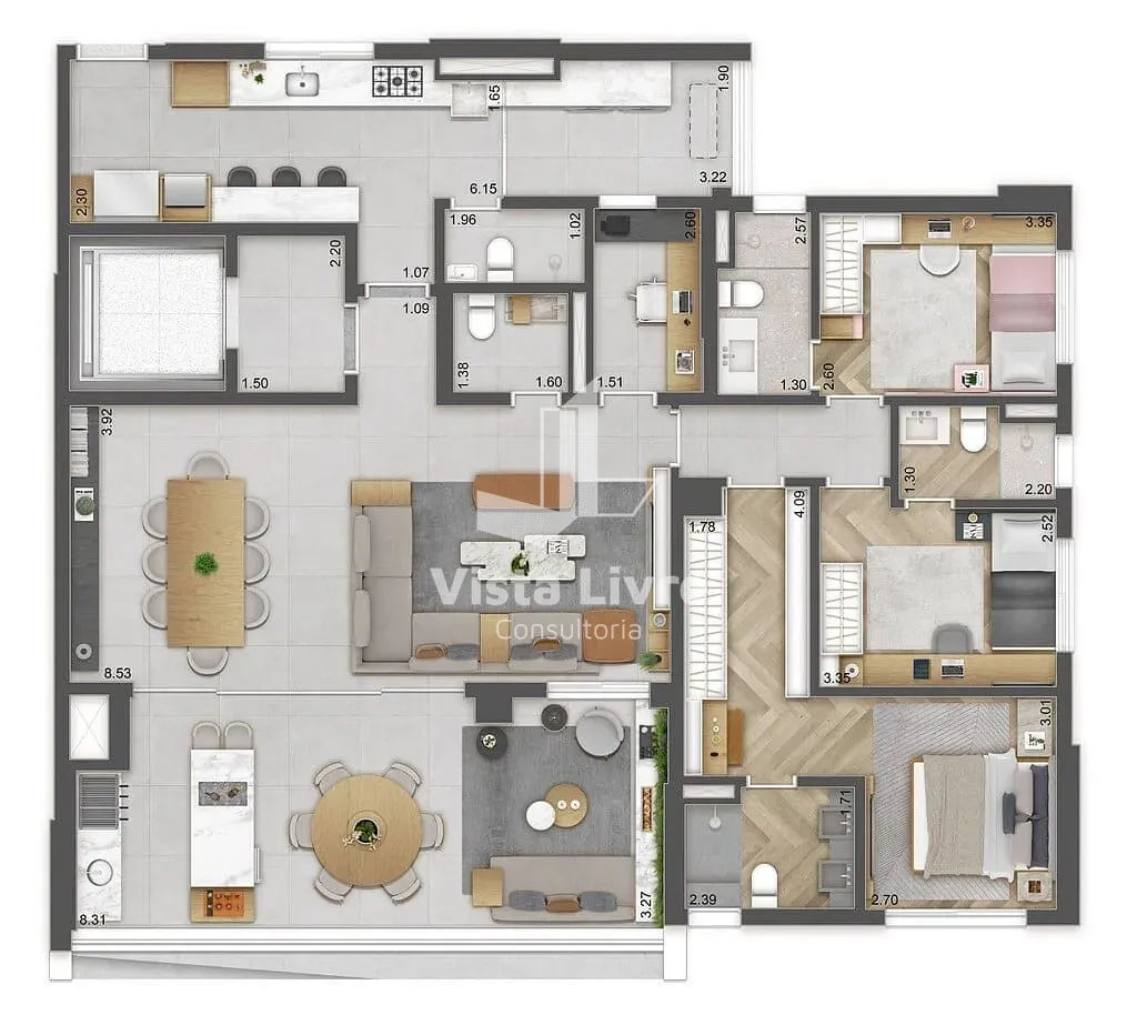 Apartamento, 4 quartos, 165 m² - Foto 25
