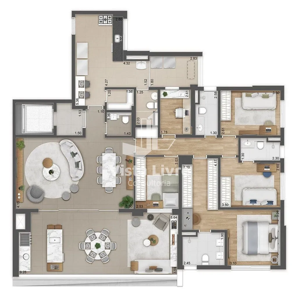 Apartamento, 4 quartos, 165 m² - Foto 26