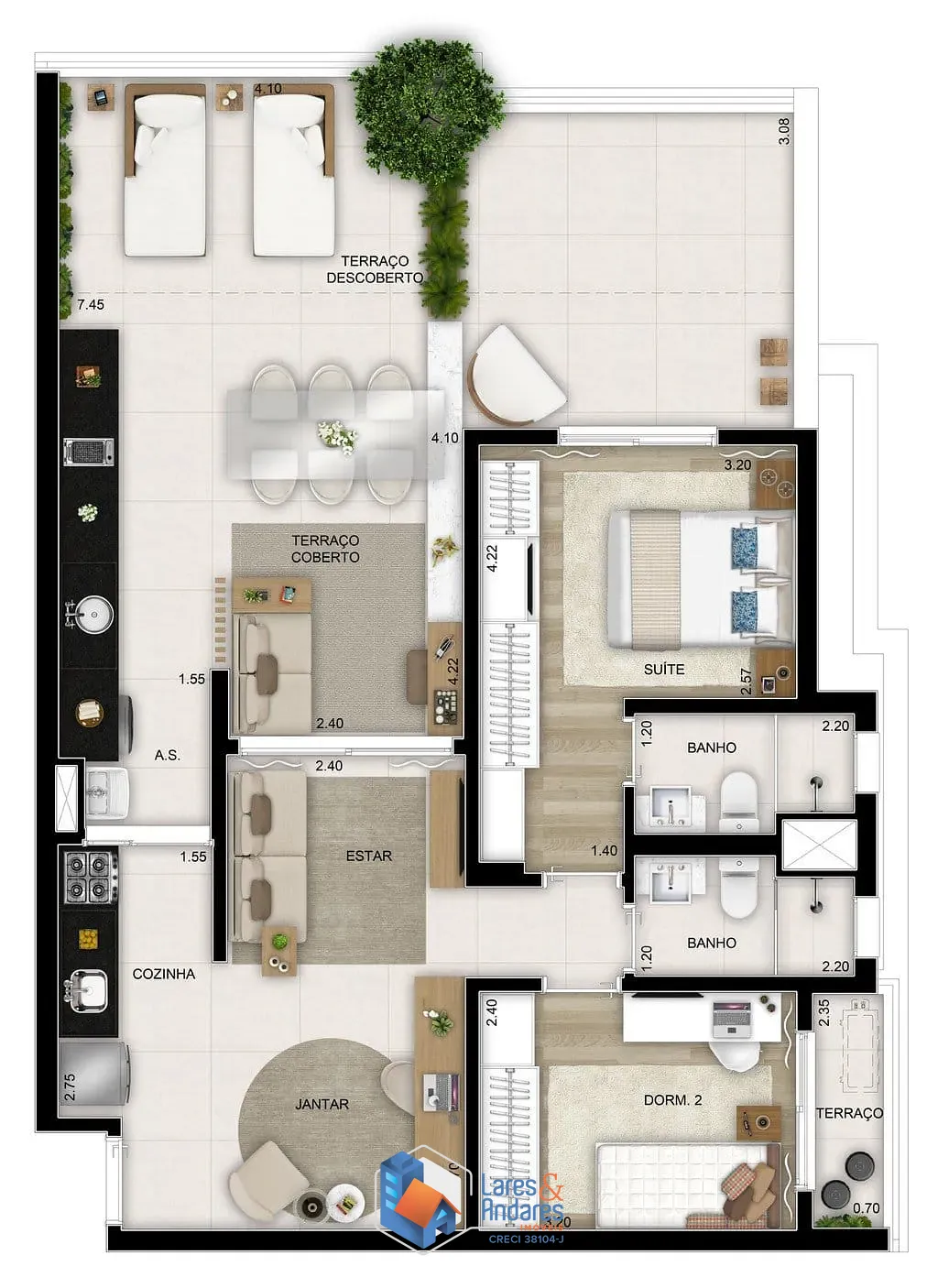 Apartamento, 2 quartos, 65 m² - Foto 41