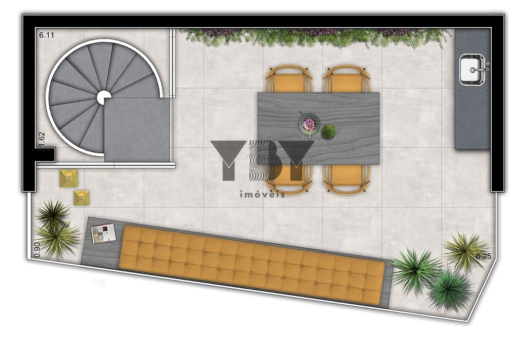 Cobertura, 1 quarto, 61 m² - Foto 48