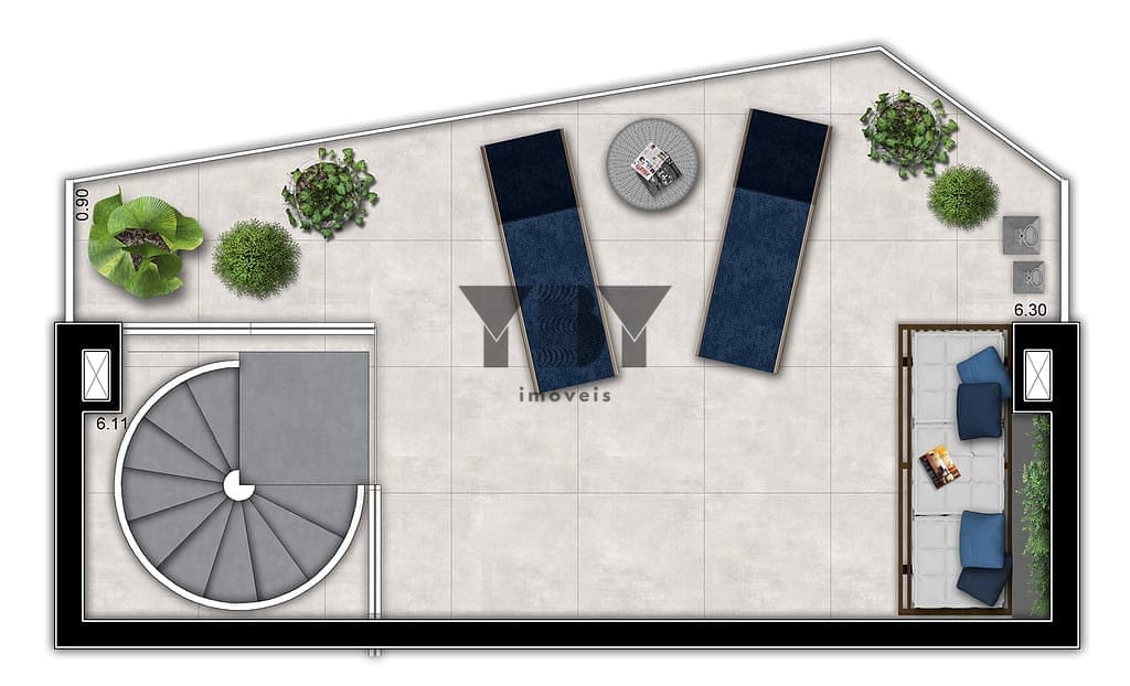 Cobertura, 1 quarto, 61 m² - Foto 52