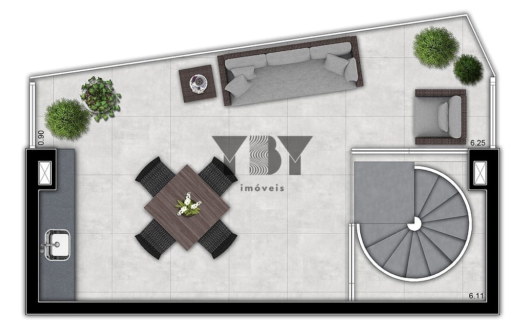 Cobertura, 1 quarto, 61 m² - Foto 54