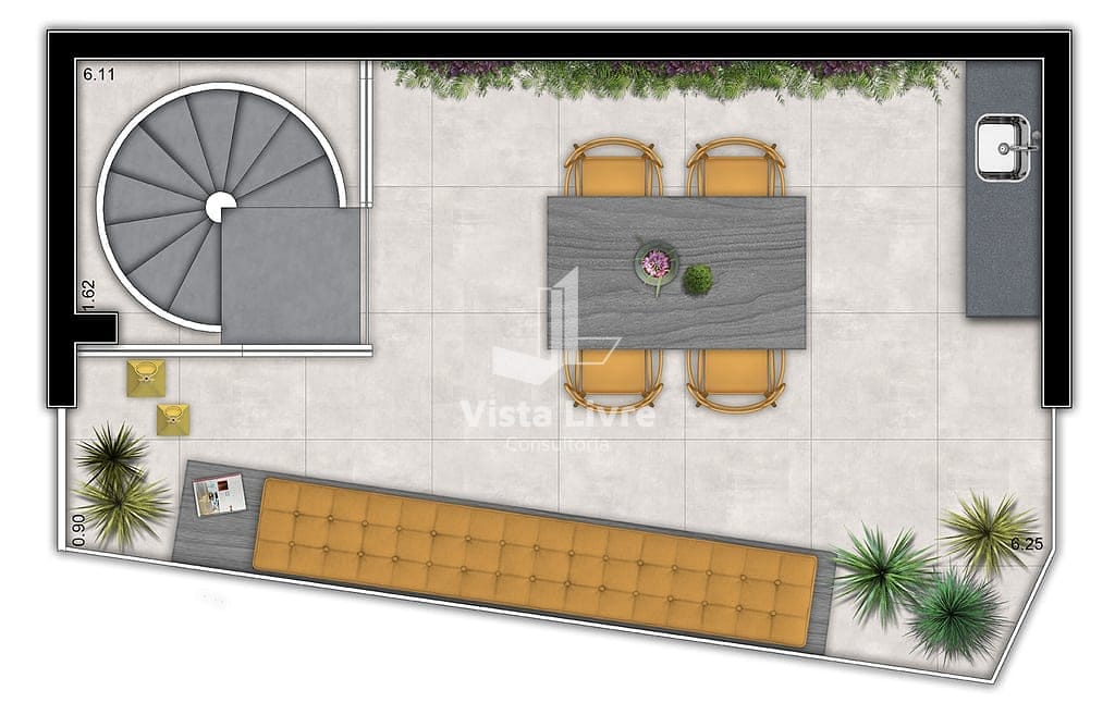 Cobertura, 1 quarto, 61 m² - Foto 48