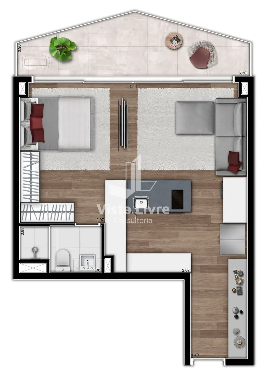 Apartamento, 3 quartos, 176 m² - Foto 44