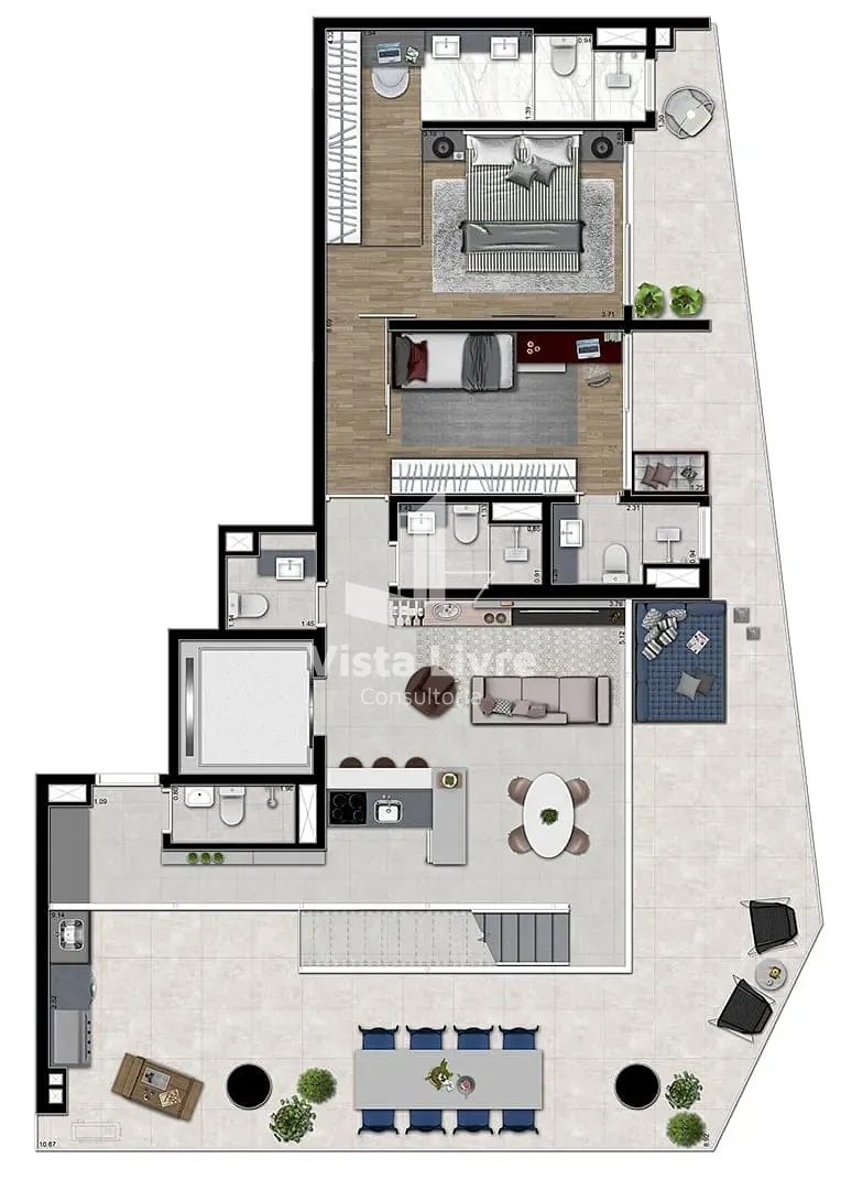 Apartamento, 3 quartos, 176 m² - Foto 63