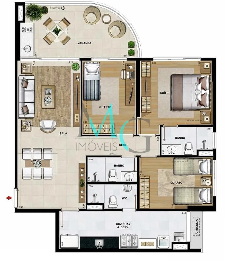 Cobertura, 4 quartos, 252 m² - Foto 25