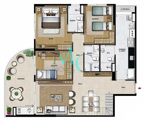 Apartamento, 3 quartos, 118 m² - Foto 43