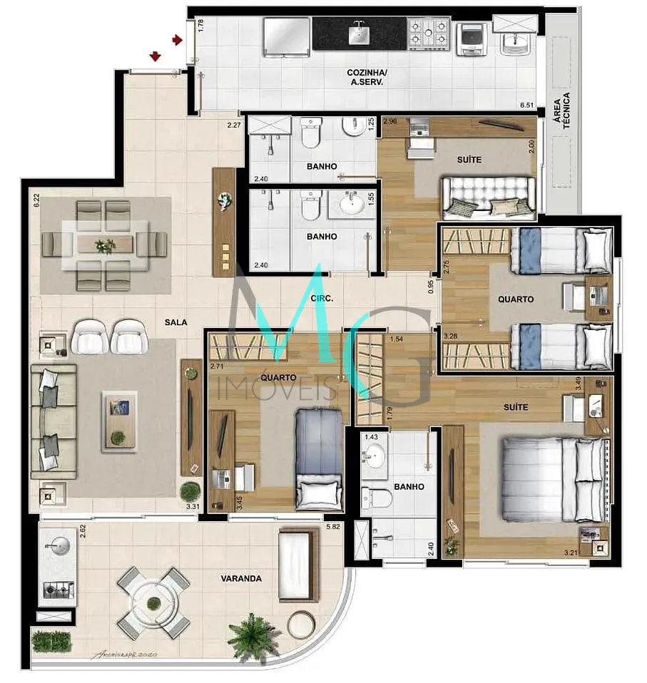 Cobertura, 5 quartos, 247 m² - Foto 29