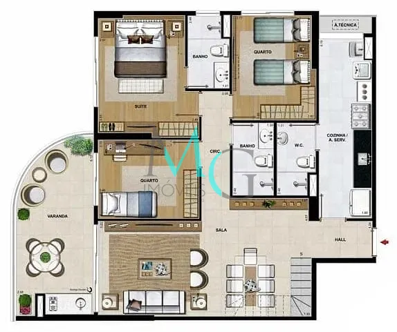 Cobertura, 5 quartos, 247 m² - Foto 43