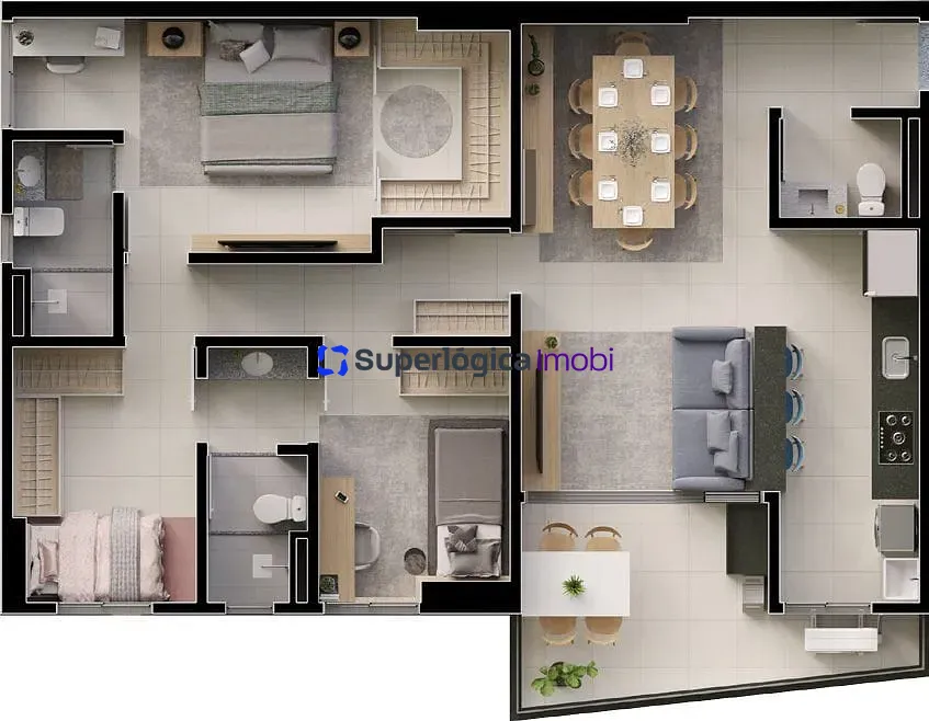 Apartamento, 3 quartos, 94 m² - Foto 43