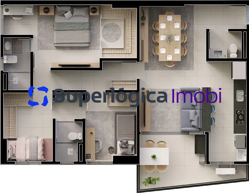 Apartamento, 3 quartos, 94 m² - Foto 43
