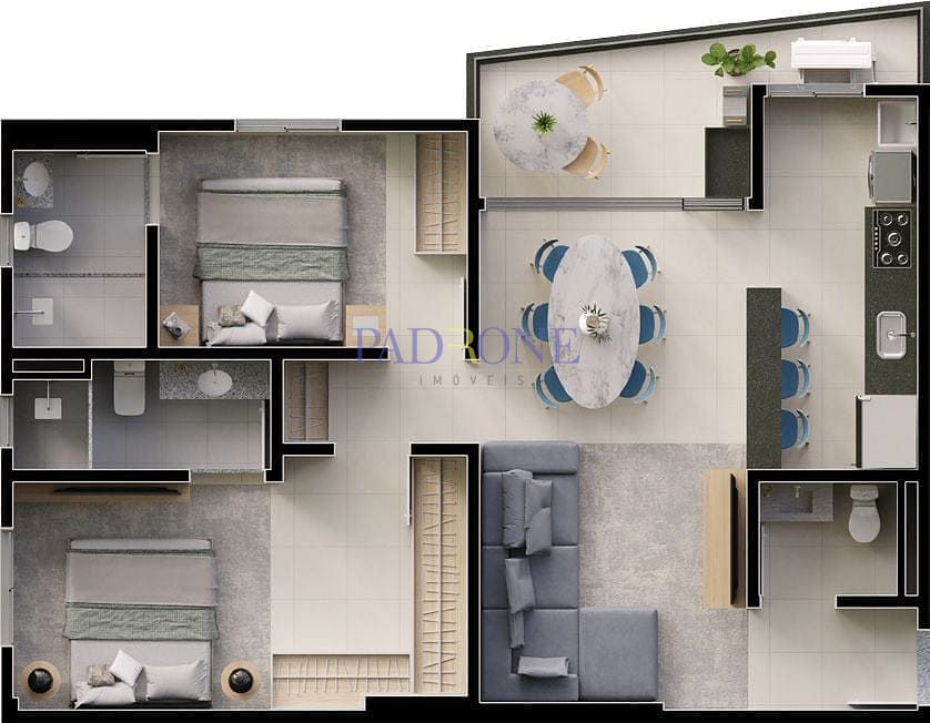 Apartamento à venda com 1 quarto, 57m² - Foto 40