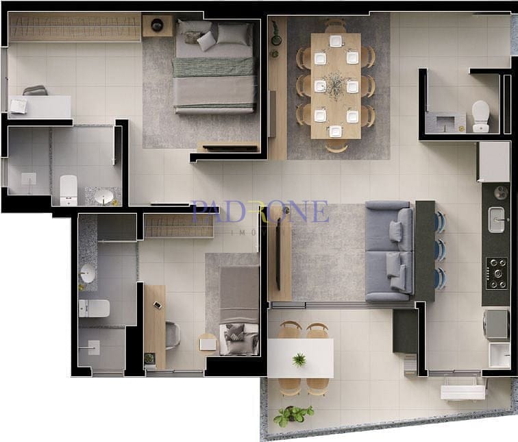 Apartamento à venda com 1 quarto, 57m² - Foto 41