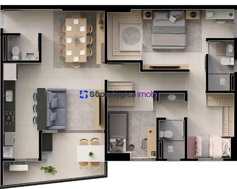 Apartamento, 1 quarto, 57 m² - Foto 44