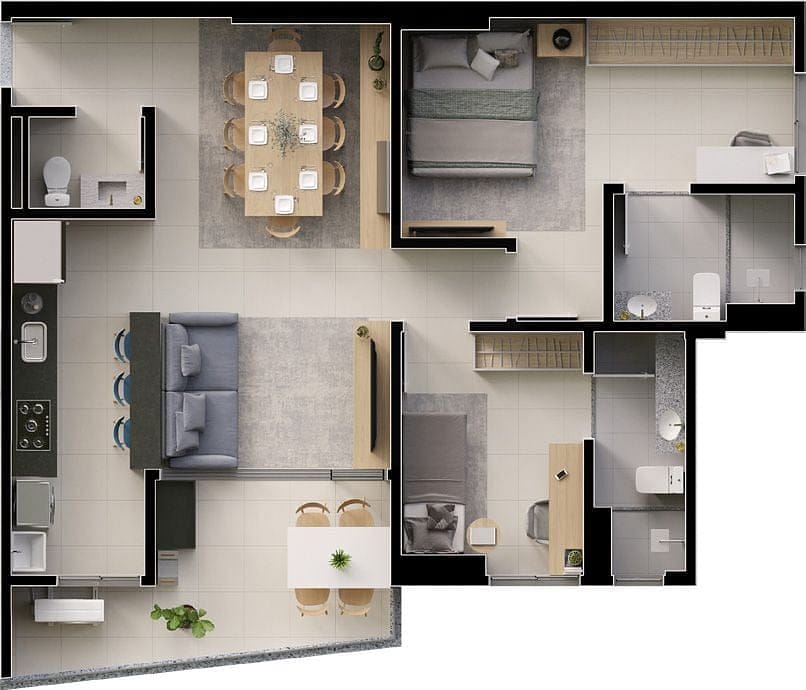 Apartamento, 2 quartos, 78 m² - Foto 42