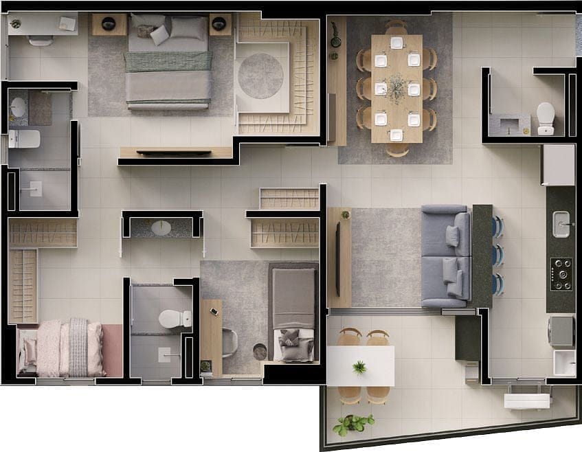 Apartamento, 2 quartos, 78 m² - Foto 43