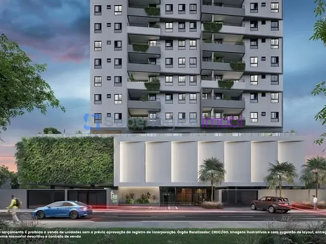 Apartamento 2 quartos e 3 banheiros, à venda, no bairro Setor Central em Goiânia