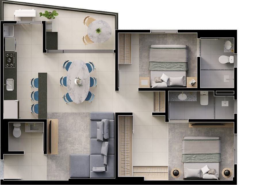 Apartamento, 2 quartos, 78 m² - Foto 39