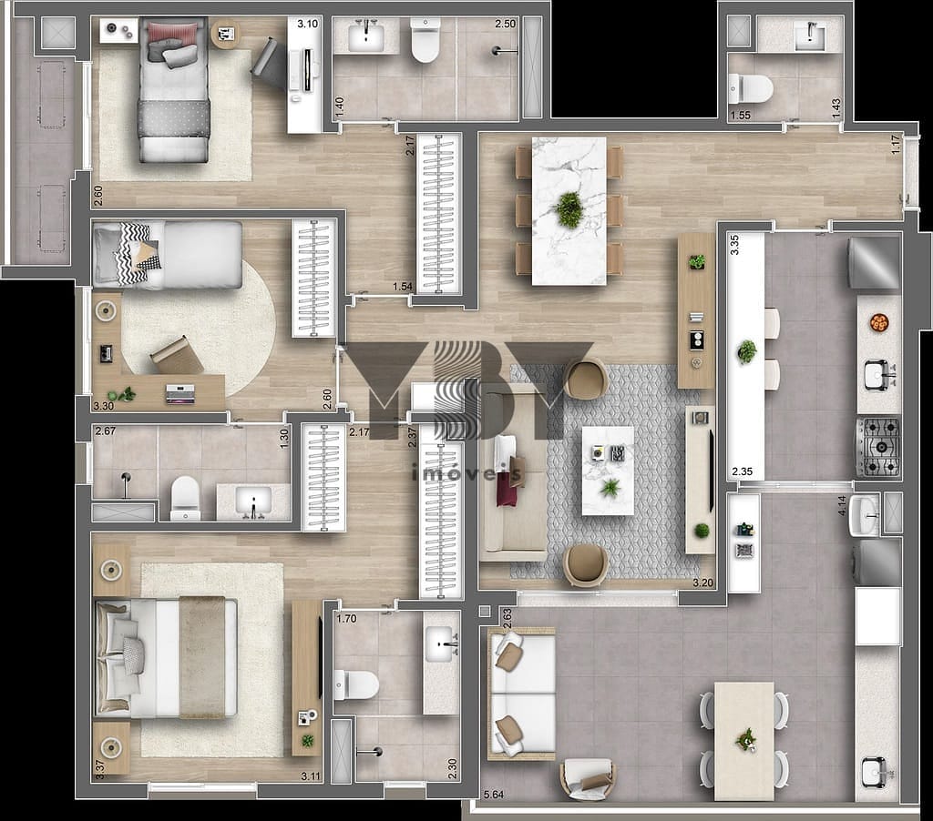 Apartamento, 3 quartos, 120 m² - Foto 26