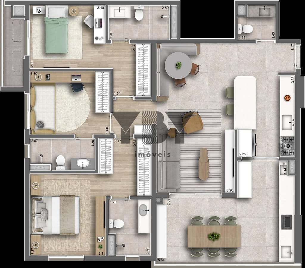 Apartamento, 3 quartos, 120 m² - Foto 27