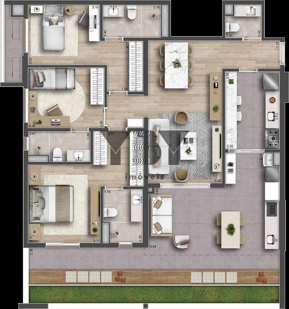 Apartamento, 3 quartos, 120 m² - Foto 29