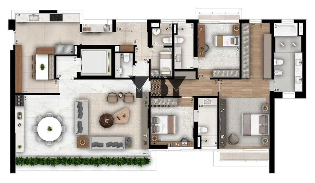 Cobertura, 4 quartos, 542 m² - Foto 17
