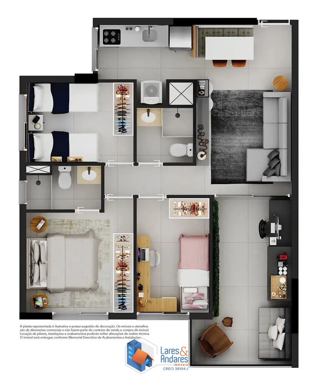 Apartamento, 2 quartos, 49 m² - Foto 29