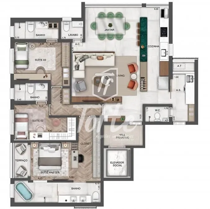 Apartamento, 3 quartos, 138 m² - Foto 39