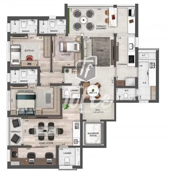 Apartamento, 3 quartos, 138 m² - Foto 40