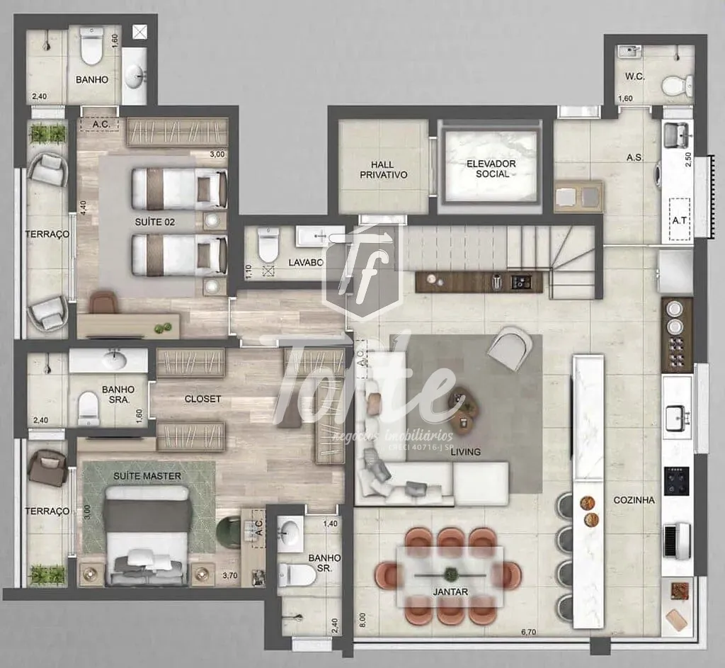 Apartamento, 3 quartos, 138 m² - Foto 42