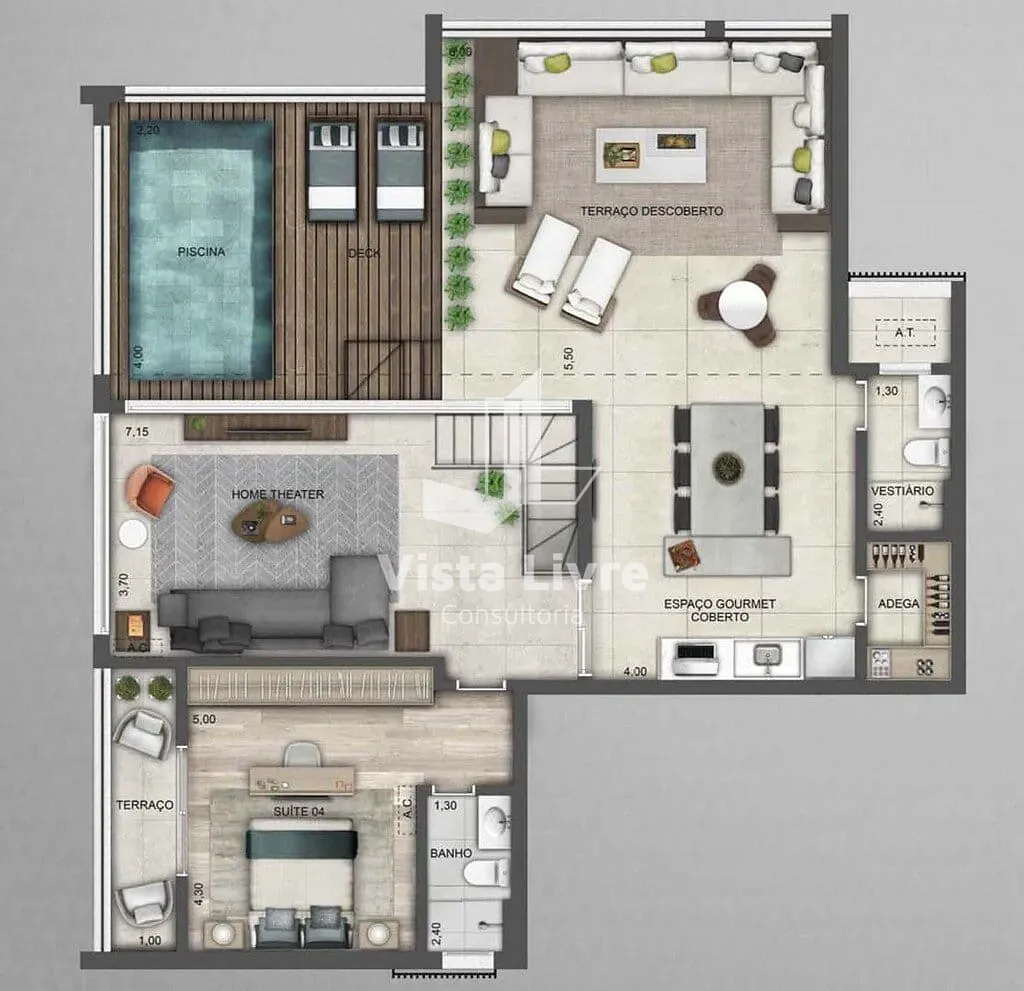 Apartamento, 1 quarto, 53 m² - Foto 45