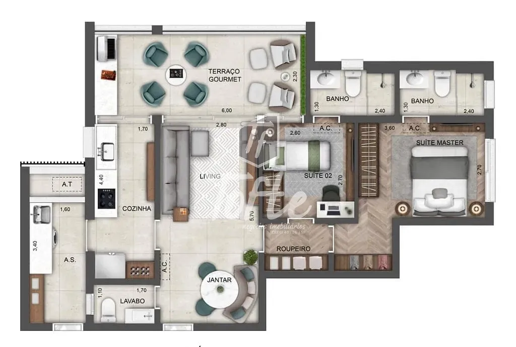 Apartamento, 2 quartos, 88 m² - Foto 35