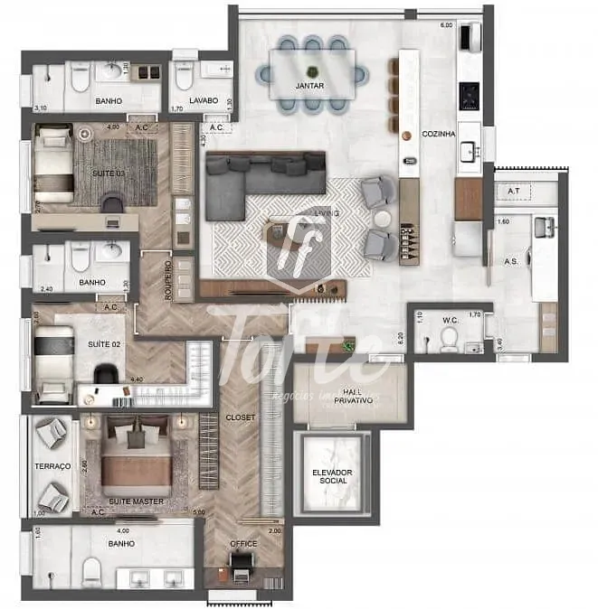 Apartamento, 1 quarto, 53 m² - Foto 41