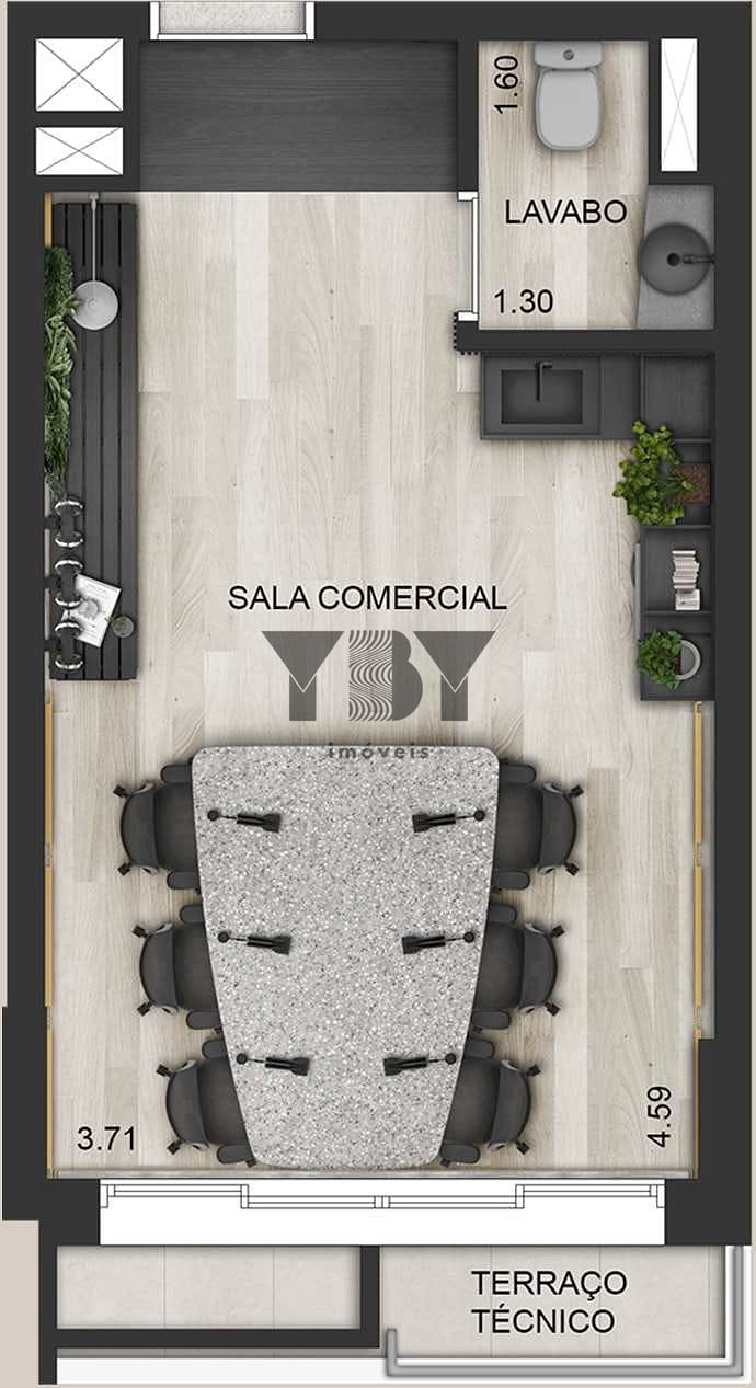 Sala-Conjunto, 26 m² - Foto 7