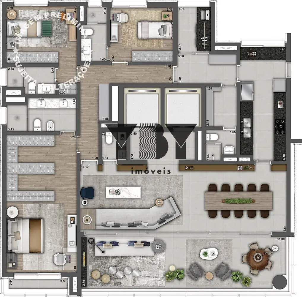 Apartamento, 4 quartos, 298 m² - Foto 43