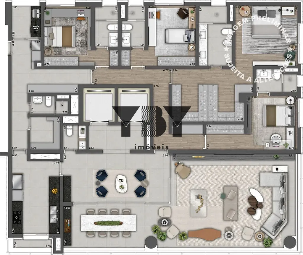 Apartamento, 4 quartos, 298 m² - Foto 45